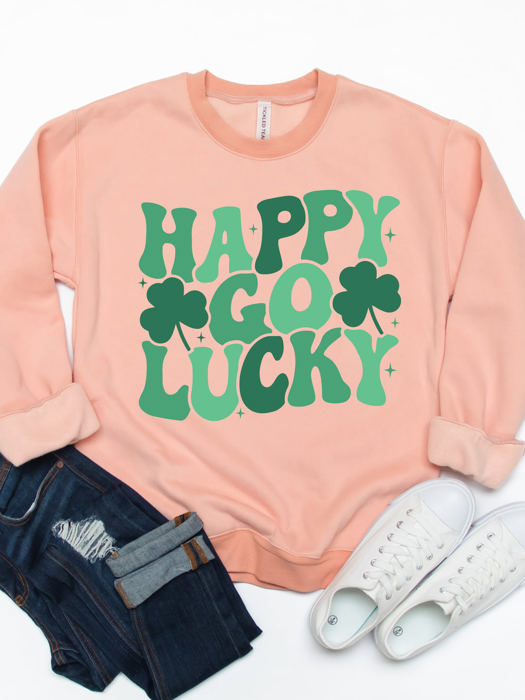 Happy Go Lucky  - Graphic Sweatshirt