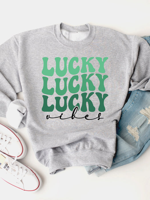 Lucky Vibes  - Graphic Sweatshirt