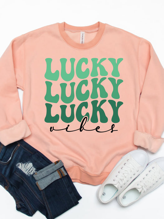 Lucky Vibes  - Graphic Sweatshirt