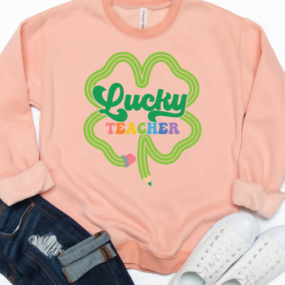 Lucky Teacher  - Graphic Sweatshirt