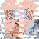Medium Peach 1776 Lightning Bolt Graphic Tee