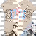 Medium Tan 1776 Lightning Bolt Graphic Tee