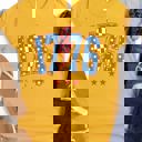 XL Yellow 1776 Lightning Bolt Graphic Tee
