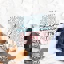 Medium White American Freedom Graphic Tee