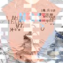 Medium Peach 'Merica Y'all Graphic Tee