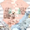 Medium Peach Heaven and Nature Sing Graphic Tee