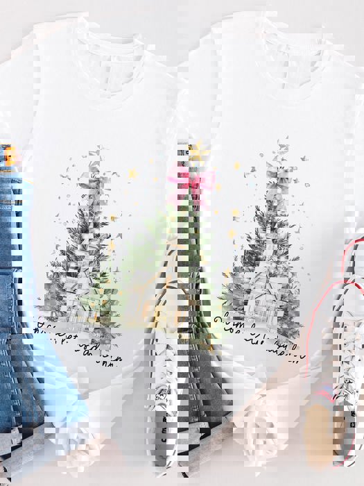 Let us Adore Him Christmas Chapel Graphic Tee