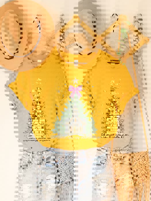 Let us Adore Him Christmas Chapel Graphic Tee