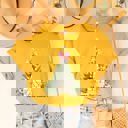 Large Yellow Let us Adore Him Christmas Chapel Graphic Tee