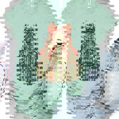 Christmas Book Tree Graphic Tee