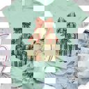 XL Slate Christmas Book Tree Graphic Tee