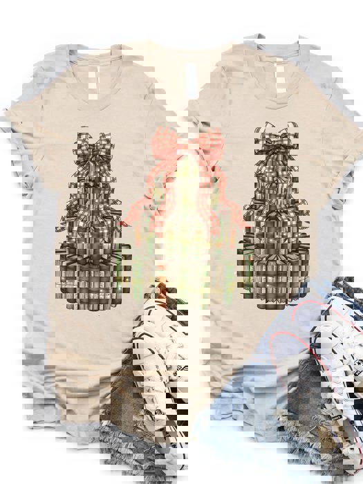 Christmas Book Tree Graphic Tee