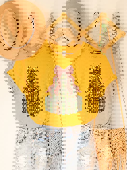 Christmas Book Tree Graphic Tee