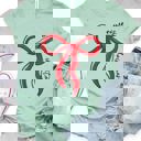  Merry Christmas Bow Graphic Tee