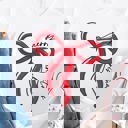 XL White Merry Christmas Bow Graphic Tee