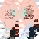 XL Peach Heaven and Nature Sing Graphic Sweatshirt