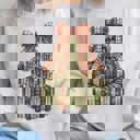  Christmas Book Tree Graphic Sweatshirt