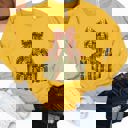 Small Yellow Christmas Book Tree Graphic Sweatshirt