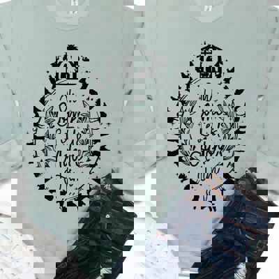 Ornament Come let us Adore Him Graphic Sweatshirt