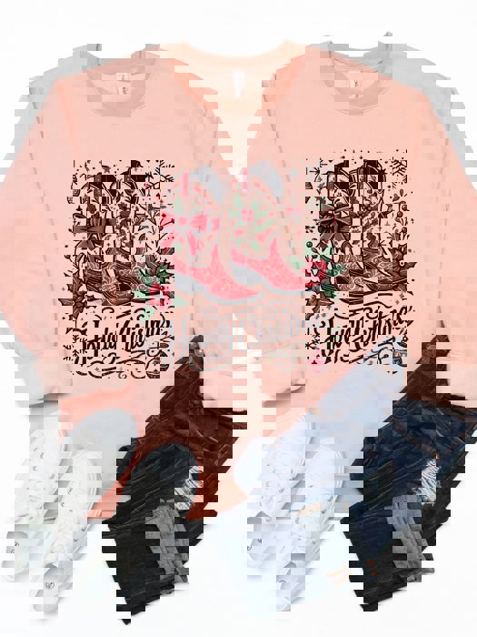 Howdy Christmas Graphic Sweatshirt