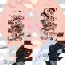 XL Peach Howdy Christmas Graphic Sweatshirt