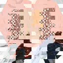 XL Peach Oh Snap Gingerbread Graphic Sweatshirt