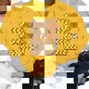 Large Yellow Oh Snap Gingerbread Graphic Sweatshirt