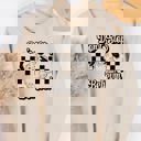 Small Tan Don't Stop Believing  Graphic Sweatshirt