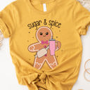 Large Yellow Sugar & Spice Boujee Gingerbread Graphic Tee