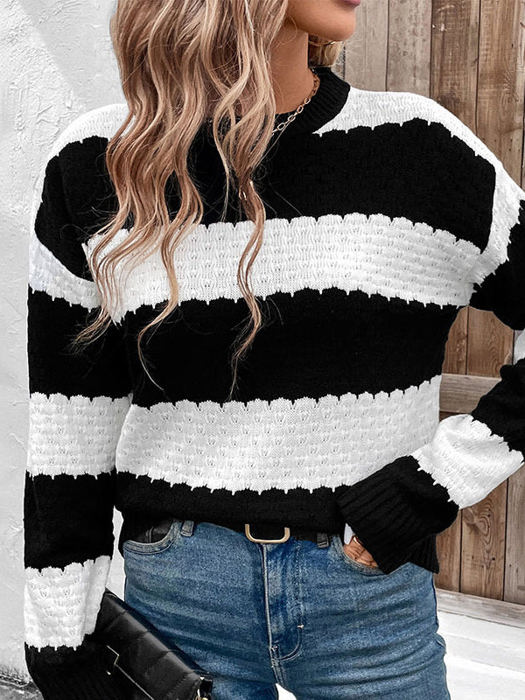 Striped Knit Sweater