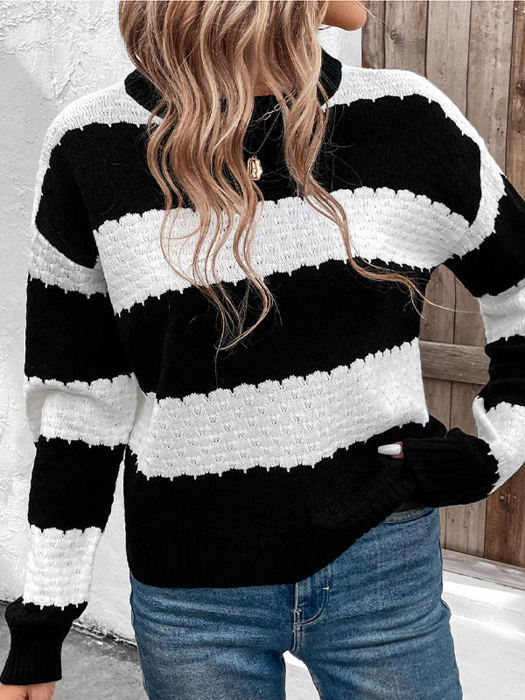 Striped Knit Sweater