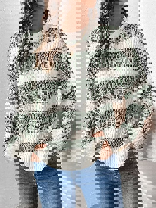 Textured Stripe Sweater