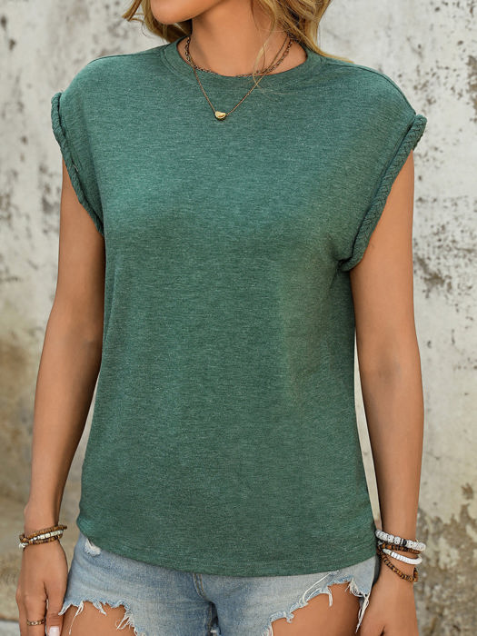 Rope Detail Cap Sleeve Top