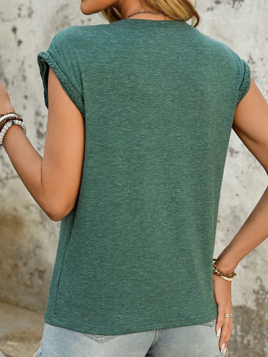 Rope Detail Cap Sleeve Top