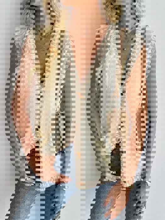 Button Down Sweater Vest