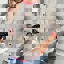  Multicolor Knit Sweater Cardigan