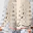 Small Varsity Inspired Zip Up Sweater