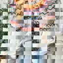  Colorful Fair Isle Geometric Sweater