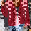  Pearl Detail Sweater Cardigan