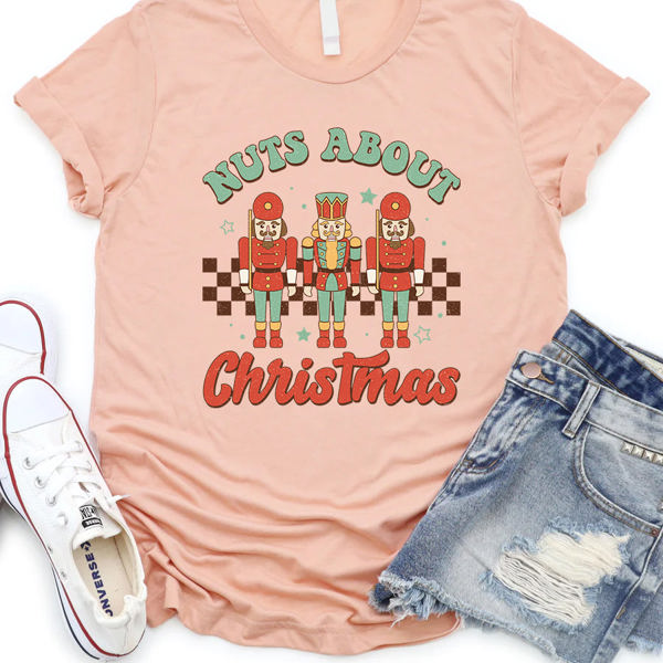 Nuts About Christmas Graphic Tee