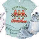 XL Slate Nuts About Christmas Graphic Tee