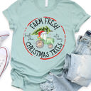  Farm Fresh Christmas Trees Tractor Graphic Tee