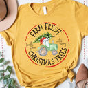  Farm Fresh Christmas Trees Tractor Graphic Tee