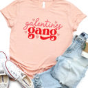 Large Peach Galentine Gang Graphic Tee