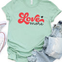 Medium Slate Love More Graphic Tee