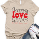 Large Tan Love All Day Every Day Graphic Tee