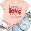 Large Peach Love All Day Every Day Graphic Tee