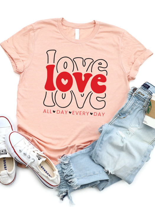 Love All Day Every Day Graphic Tee