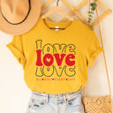 Large Yellow Love All Day Every Day Graphic Tee