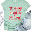  Valentine Patterned Bows Graphic Tee